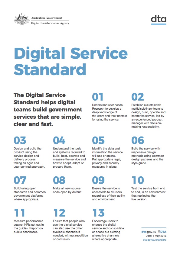 The Digital Service Standard